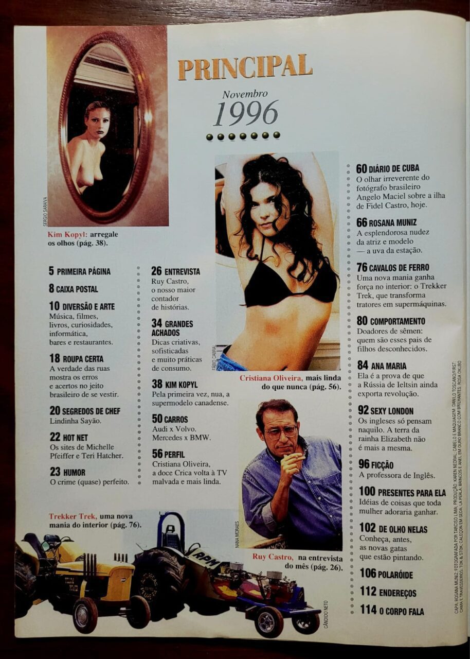 | Casa do Colecionador Revista Principal Nº 15 (Novembro/1996) | Rosana Muniz, Kim Kopyl, Ruy Castro, Cristiana Oliveira e Mais