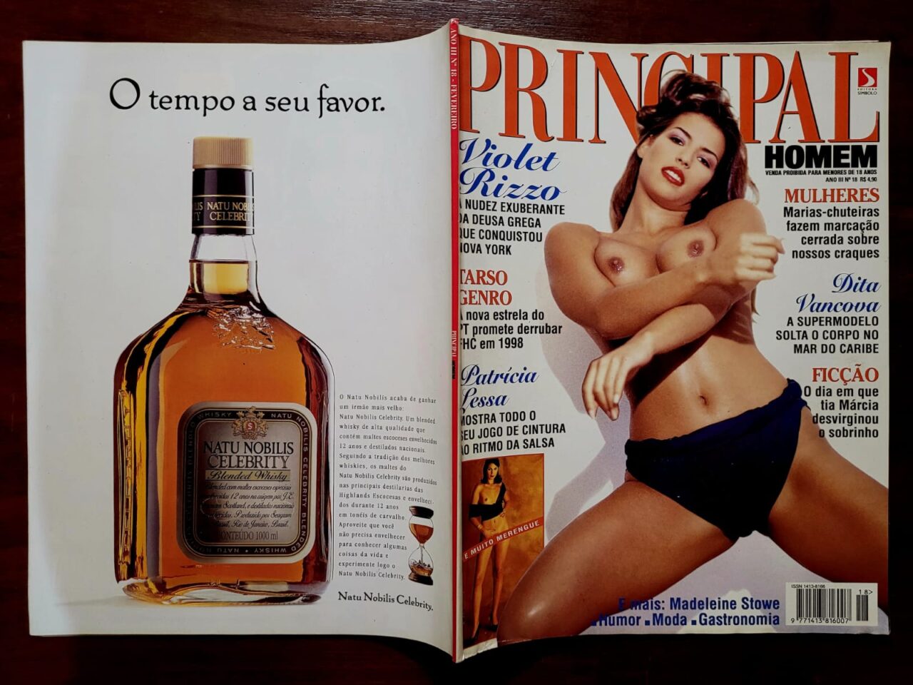 | Casa do Colecionador Revista Principal Nº 18 (Fevereiro/1997) | Violet Rizzo, Tarso Genro, Cancun, Dita Vancova, Patricia Lessa e Mais