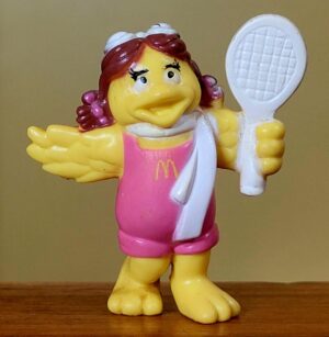 Birdie com Raquete de Tênis – Brinde McLanche Feliz McDonald’s Anos 90 – Vintage Colecionável