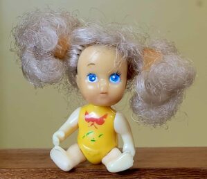Boneca Miniatura Antiga – Mini Doll Vintage – Anos 80/90