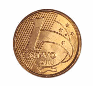 Moeda 1 centavo 2003 Flor de cunho
