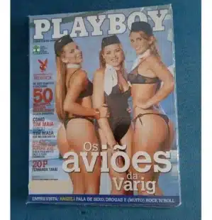 Playboy Aviões da Varig - Revista Lacrada - Ano 2006. No. 375