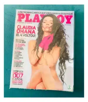 Playboy Claudia Ohana. Revista Lacrada. Ano 2008. No. 402. Top Playboy Polêmica
