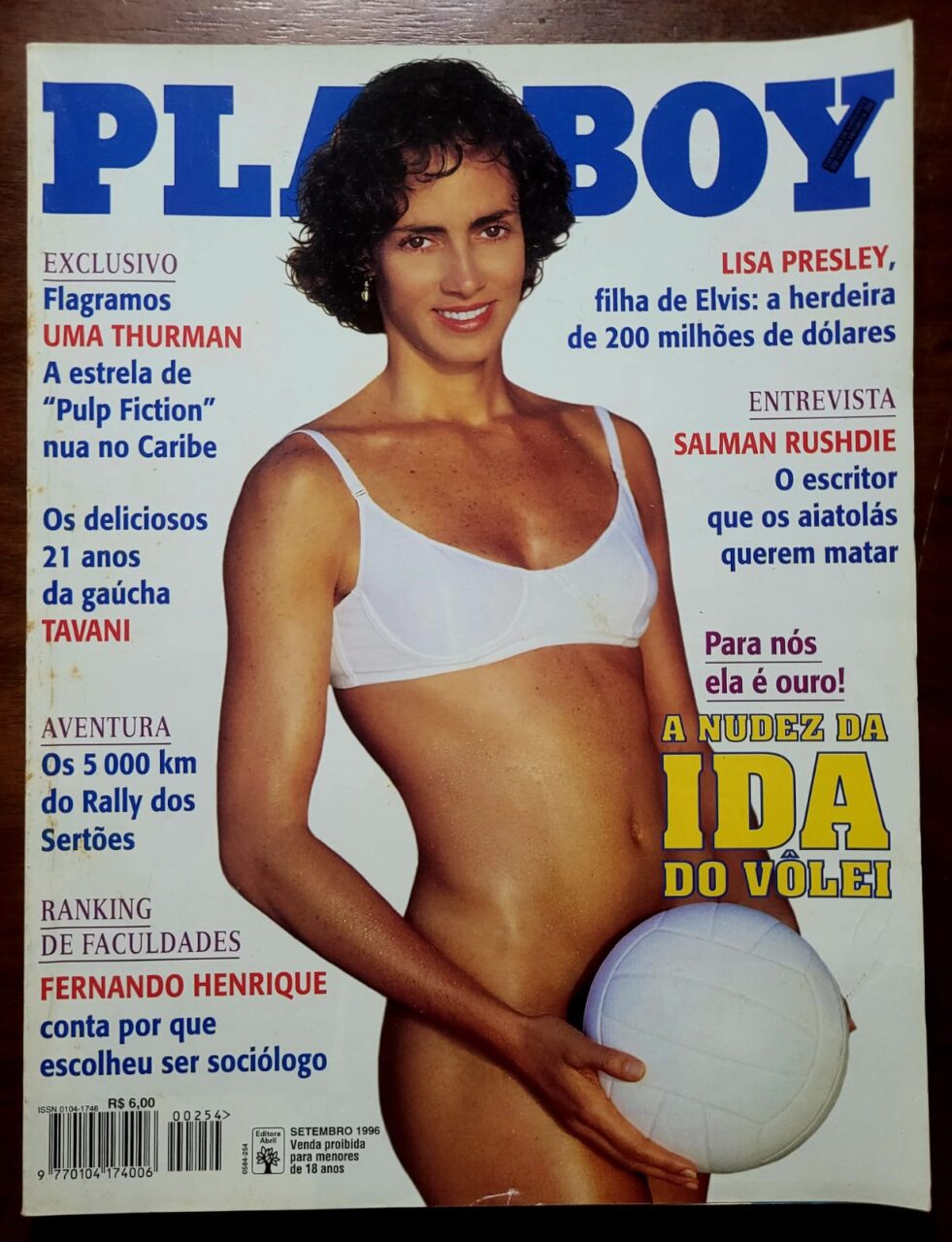 | Casa do Colecionador Playboy Nº 254 - Ida do Vôlei (Revista com Pôster) Setembro 1996