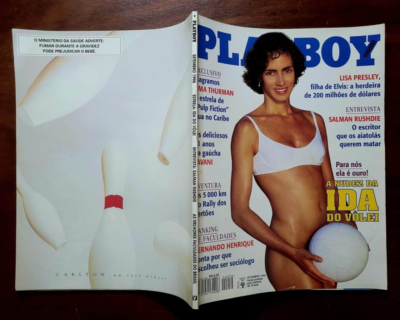 | Casa do Colecionador Playboy Nº 254 - Ida do Vôlei (Revista com Pôster) Setembro 1996