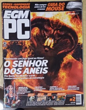 Revista Egm Pc Ed Conrad. 02 2004. L27g. Senhor dos anéis Pirates Havok Fifa 2005