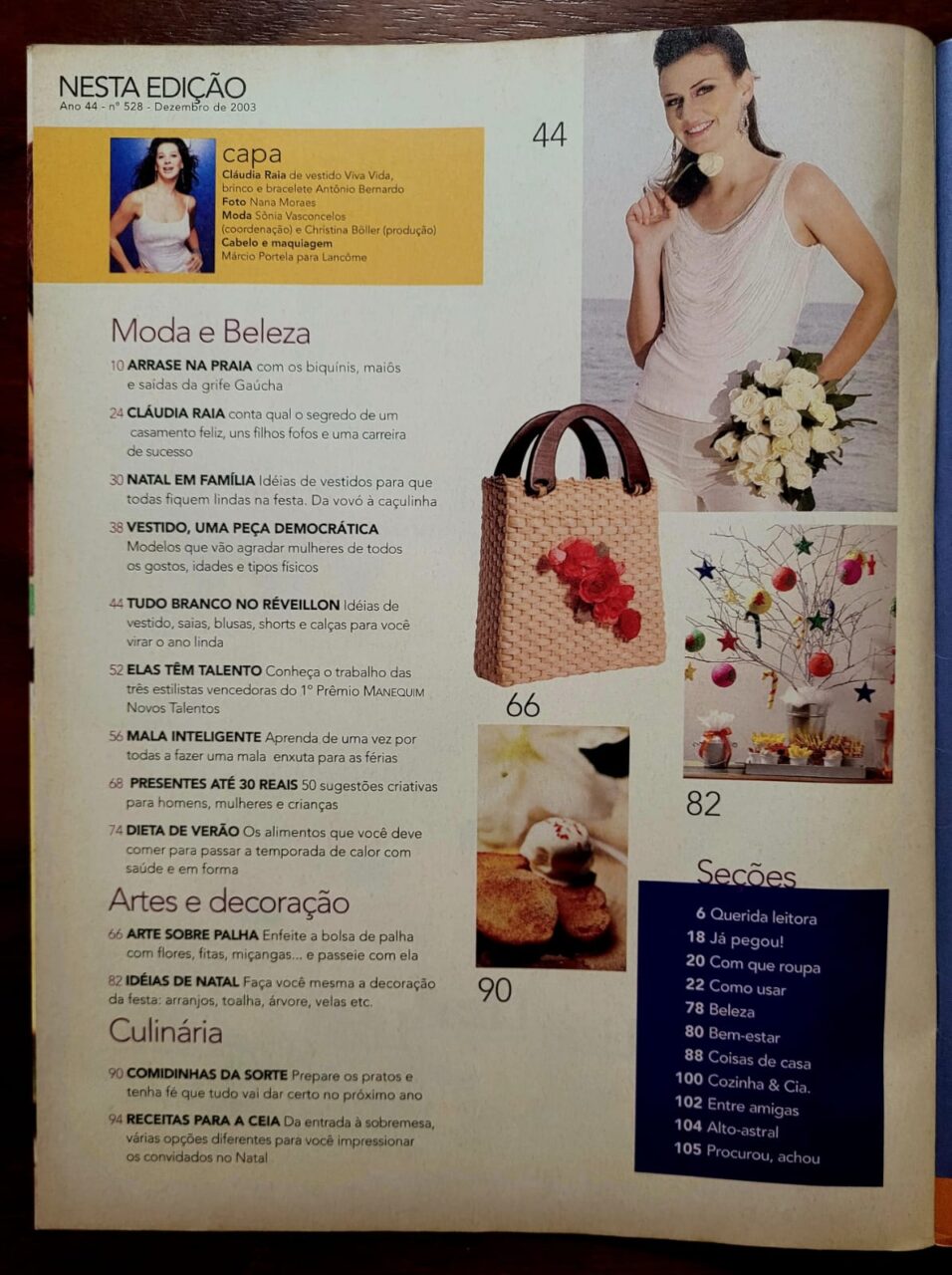 | Casa do Colecionador Revista Manequim Nº 528 (Dezembro/2003) Edição Completa com Caderno e Moldes Inclusos