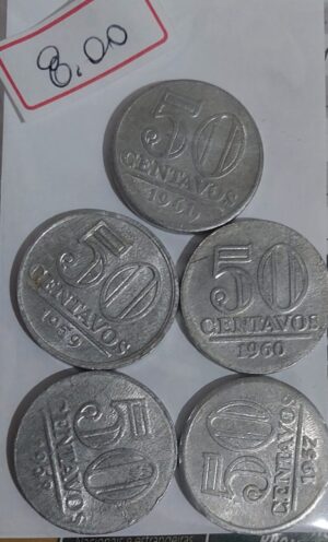 Série completa de 50 Centavos Alumínio Sku 2127