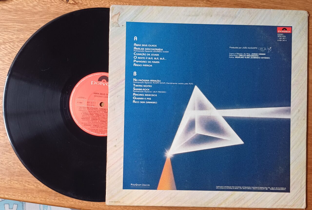 | Casa do Colecionador Vinil lp Erasmo Carlos Abra seus olhos. Coração de jovem
