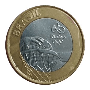 1 Real Comemorativa Basquete Sku 2159