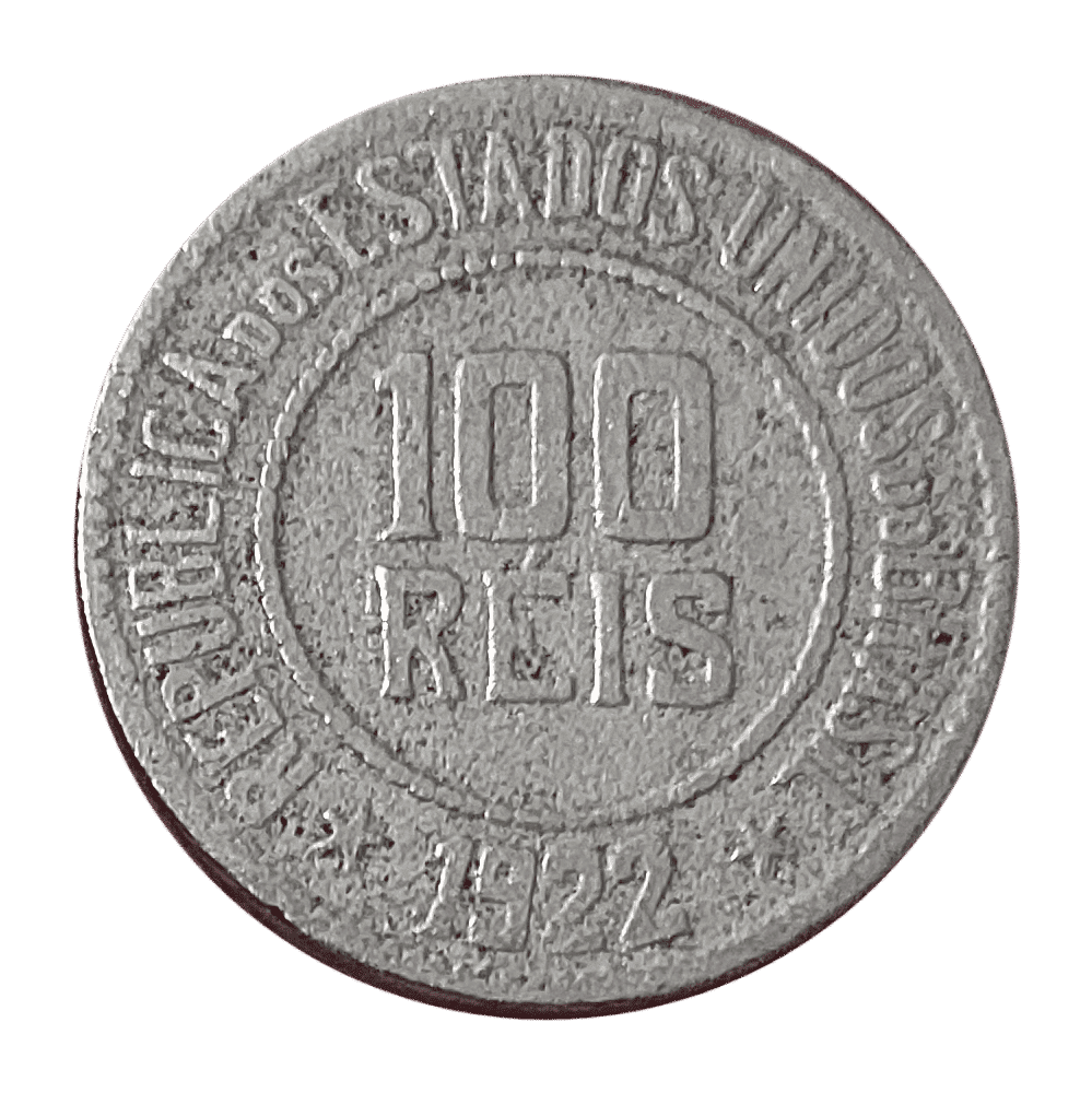 | Casa do Colecionador 100 Réis 1922 escassa Sku 2153