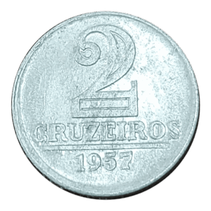 2 Cruzeiros 1957 Pç chave Sku 2164