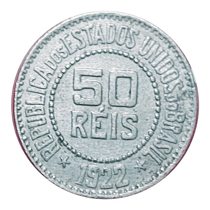 | Casa do Colecionador 50 Réis 1922 Escassa Sku 2152