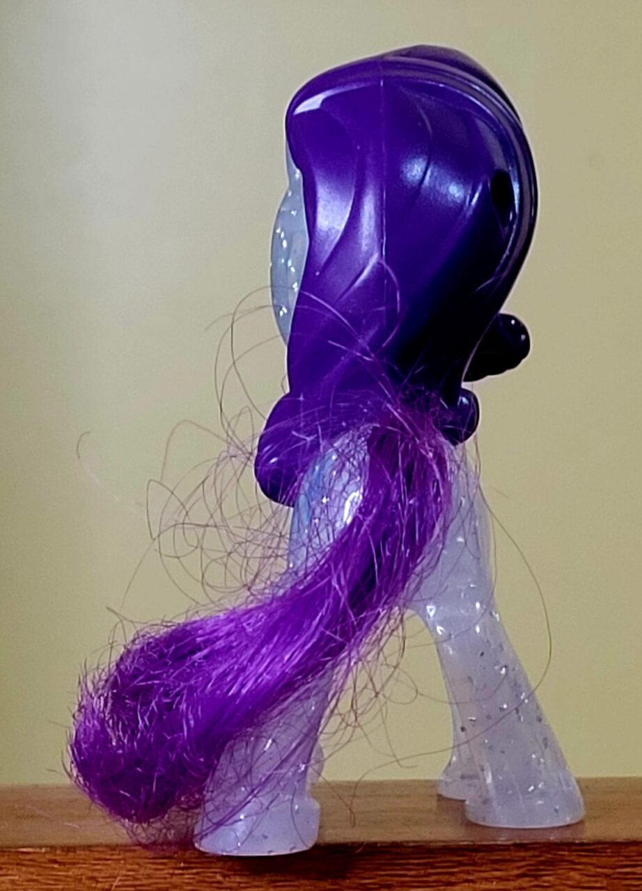 | Casa do Colecionador Brinde McDonald’s Rarity My Little Pony Transparente com Glitter – Altura 9cm