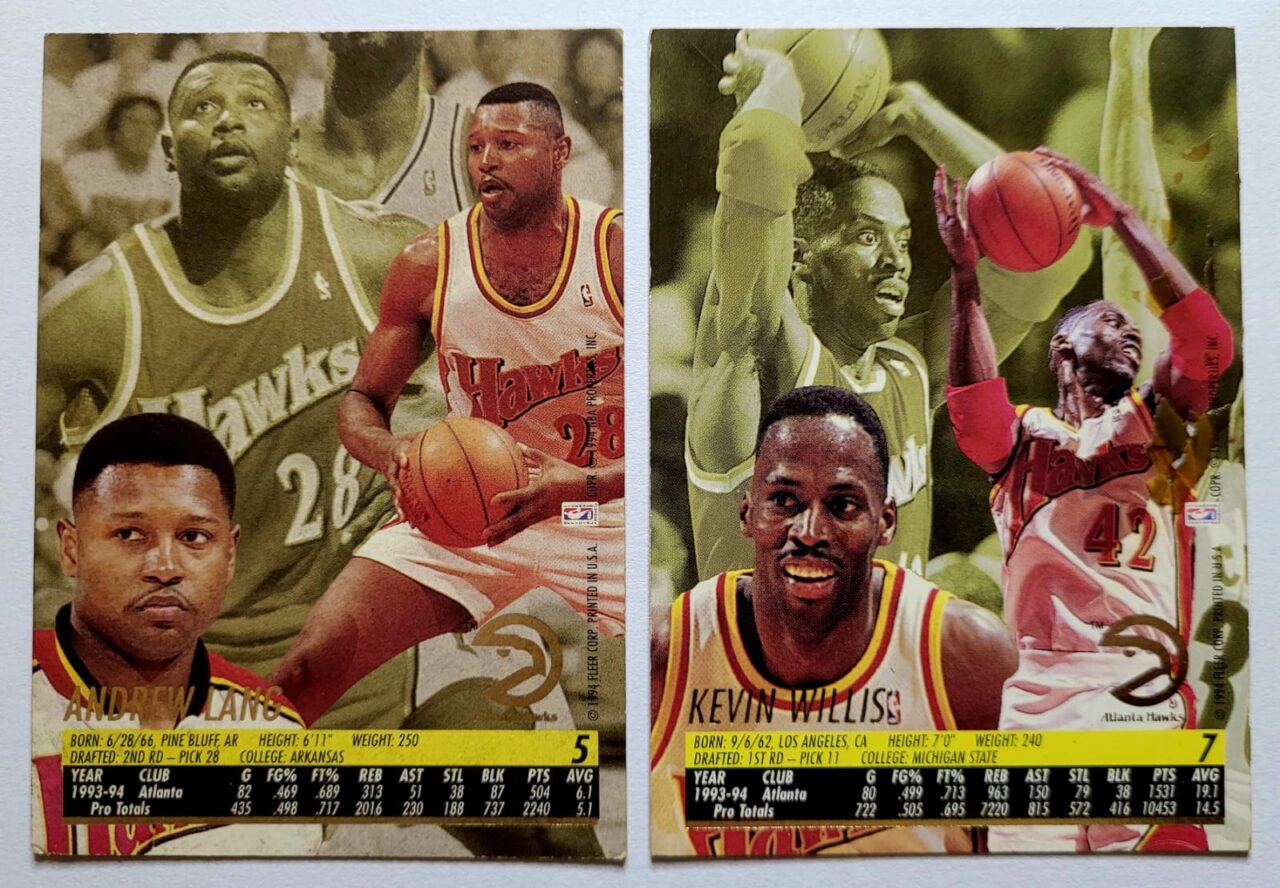 | Casa do Colecionador Card Basquete Fleer Ultra Temporada 1994 1995 Atlanta Hawks 2