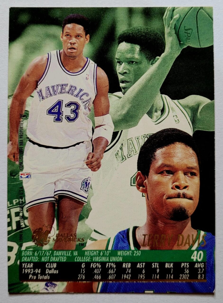 | Casa do Colecionador Card Basquete Fleer Ultra Temporada 1994 1995 Dallas Mavericks 2