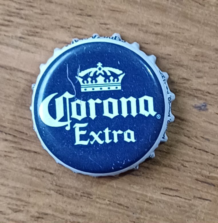 | Casa do Colecionador Embalagem tampinha cerveja Corona extra.