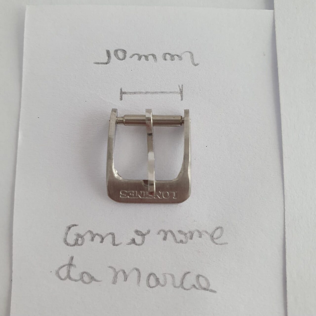 | Casa do Colecionador Fivela Longines Com O Nome Da Marca Tam 10 Mm Para Pulseiras Em Couro 2