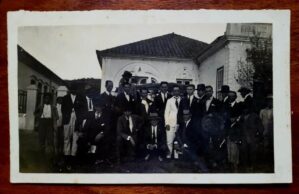 Fotografia Antiga Decada De 1920 30 Grupo De Homens Em Traje Social Limeira Do Oeste Mg