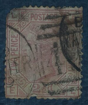 GRÃ BRETANHA - selo stamp Scott #67 2 1/2p QUEEN VICTORIA , Wmk 29, 1876-80