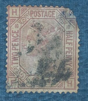 GRÃ BRETANHA - selo stamp Scott #67 2 1/2p QUEEN VICTORIA , Wmk 29, 1876-80