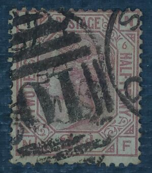 GRÃ BRETANHA - selo stamp Scott #67 2 1/2p QUEEN VICTORIA , Wmk 29, 1876-80