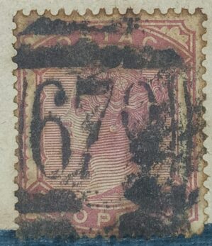 GRÃ BRETANHA - selo stamp Scott #81 2p QUEEN VICTORIA , Wmk 30, 1880-81, 14