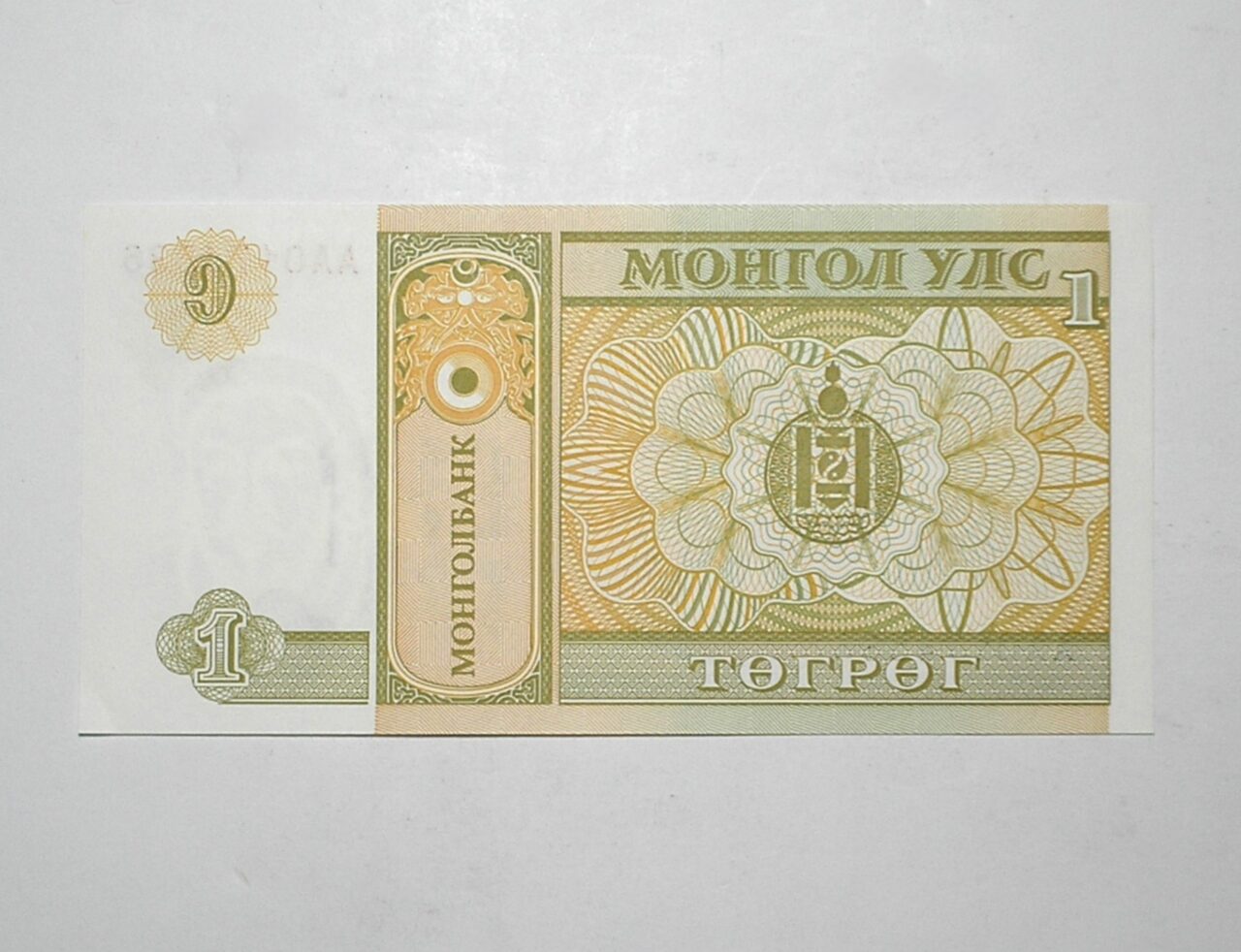 | Casa do Colecionador Mongolia / Cédula Estrangeira / 1 Tugtik – 1993 / Flor de Estampa