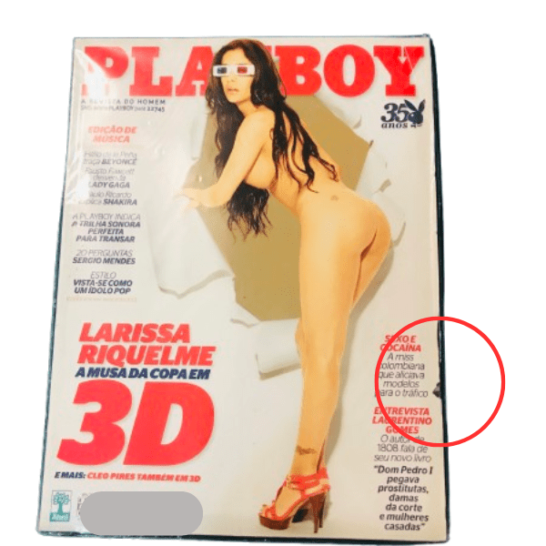 | Casa do Colecionador Playboy Larissa Riquelme. Revista Lacrada - Dez 2010. No. 424.