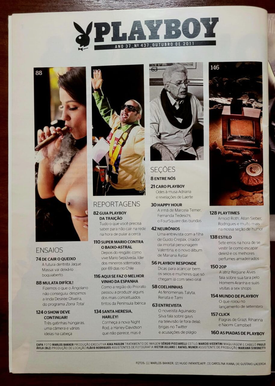 | Casa do Colecionador Playboy No 437 Outubro 2011 Desiree Oliveira A Mulata Dificil Revista Com Poster 2