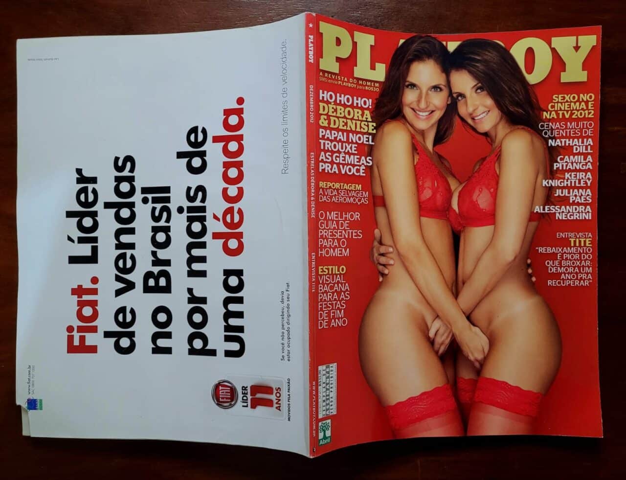 | Casa do Colecionador Playboy No 451 Dezembro 2012 Debora E Denise Tubino As Gemeas Revista Com Poster 4