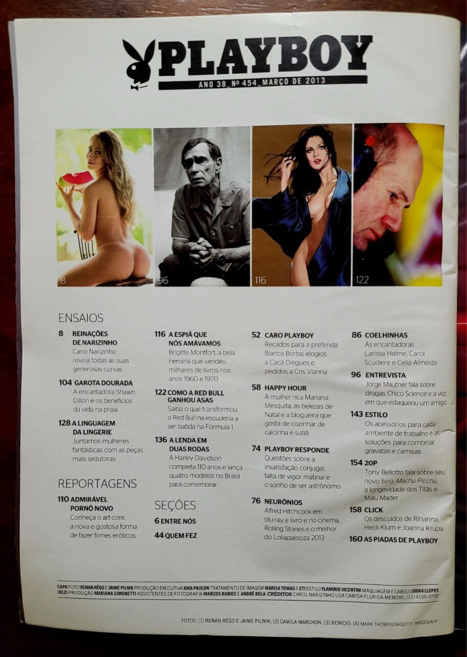 | Casa do Colecionador Playboy No 454 Marco 2013 Carol Scuderie Narizinho Do Panico Revista Com Poster 2