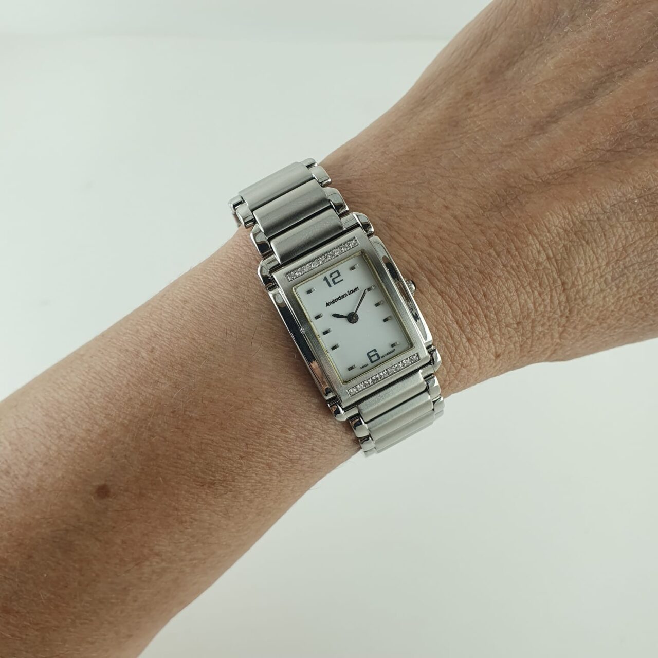 | Casa do Colecionador Relogio Amsterdam Sauer Swiss Com Diamantes De Grife Feminino Frete Gratis 10