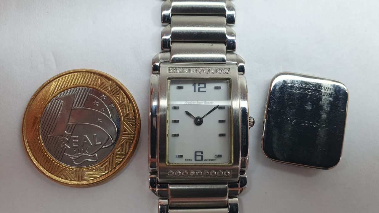 | Casa do Colecionador Relogio Amsterdam Sauer Swiss Com Diamantes De Grife Feminino Frete Gratis 2