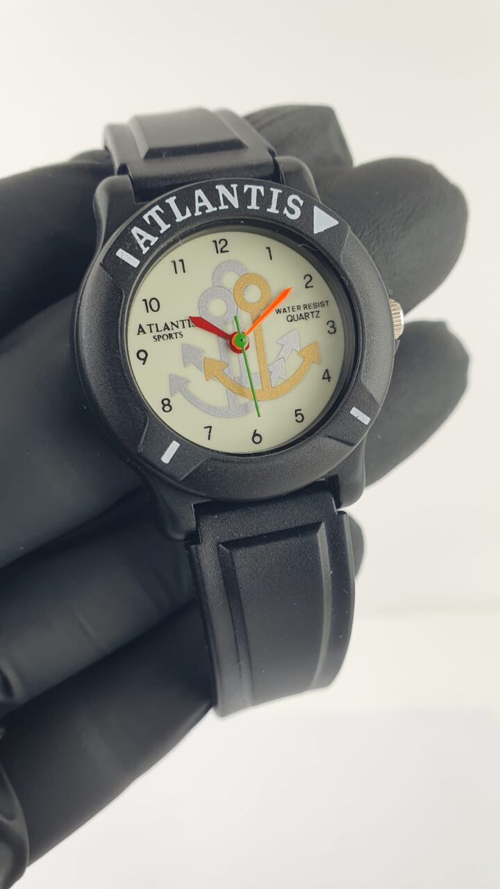 | Casa do Colecionador Relógio Atlantis Timão Sports Black Feminino Vintage (Frete Grátis)