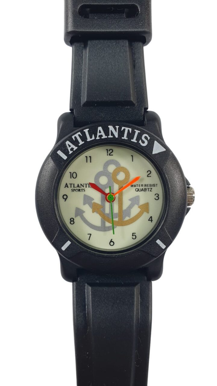 | Casa do Colecionador Relógio Atlantis Timão Sports Black Feminino Vintage (Frete Grátis)