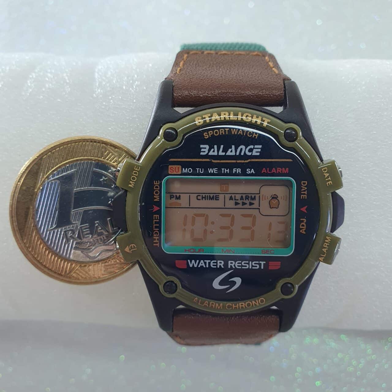 | Casa do Colecionador Relógio Balance Mod BLW1151 Militar Unisex Verde Oliva Vintage