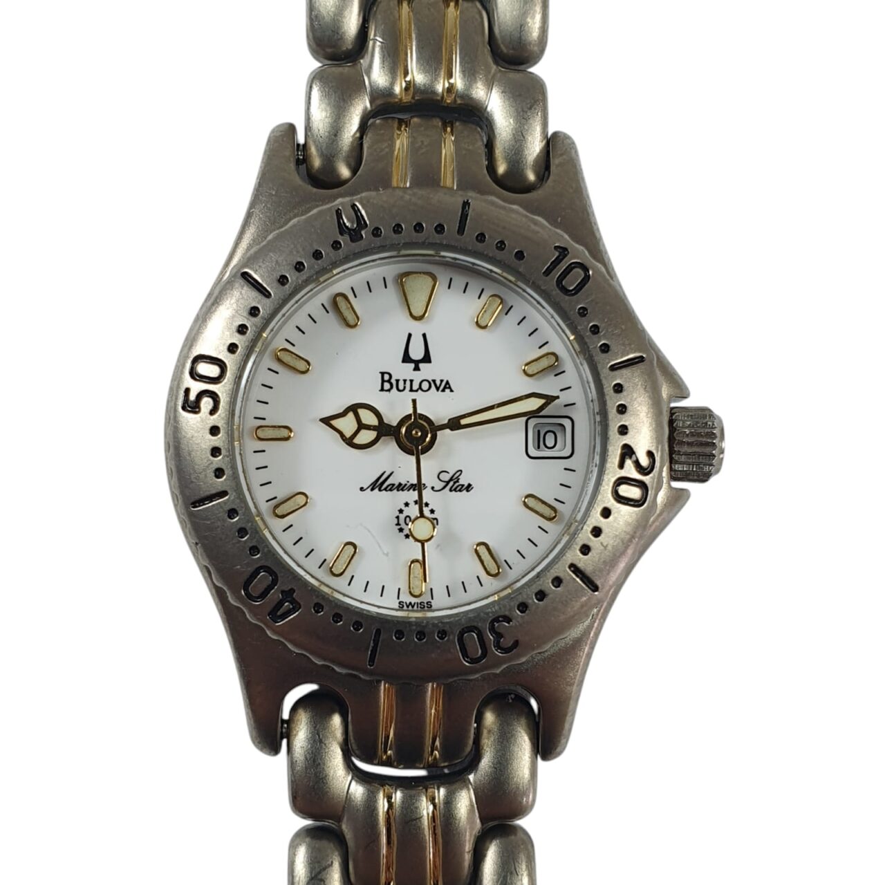 | Casa do Colecionador Relógio Bulova Marine Star Titanium Mod SE1131 Retrô Feminino (Frete Grátis)