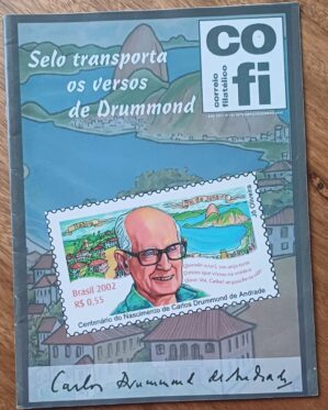 Rfcg. Cofi Correio filatelico 190. Carlos Drummond de Andrade Expofinter