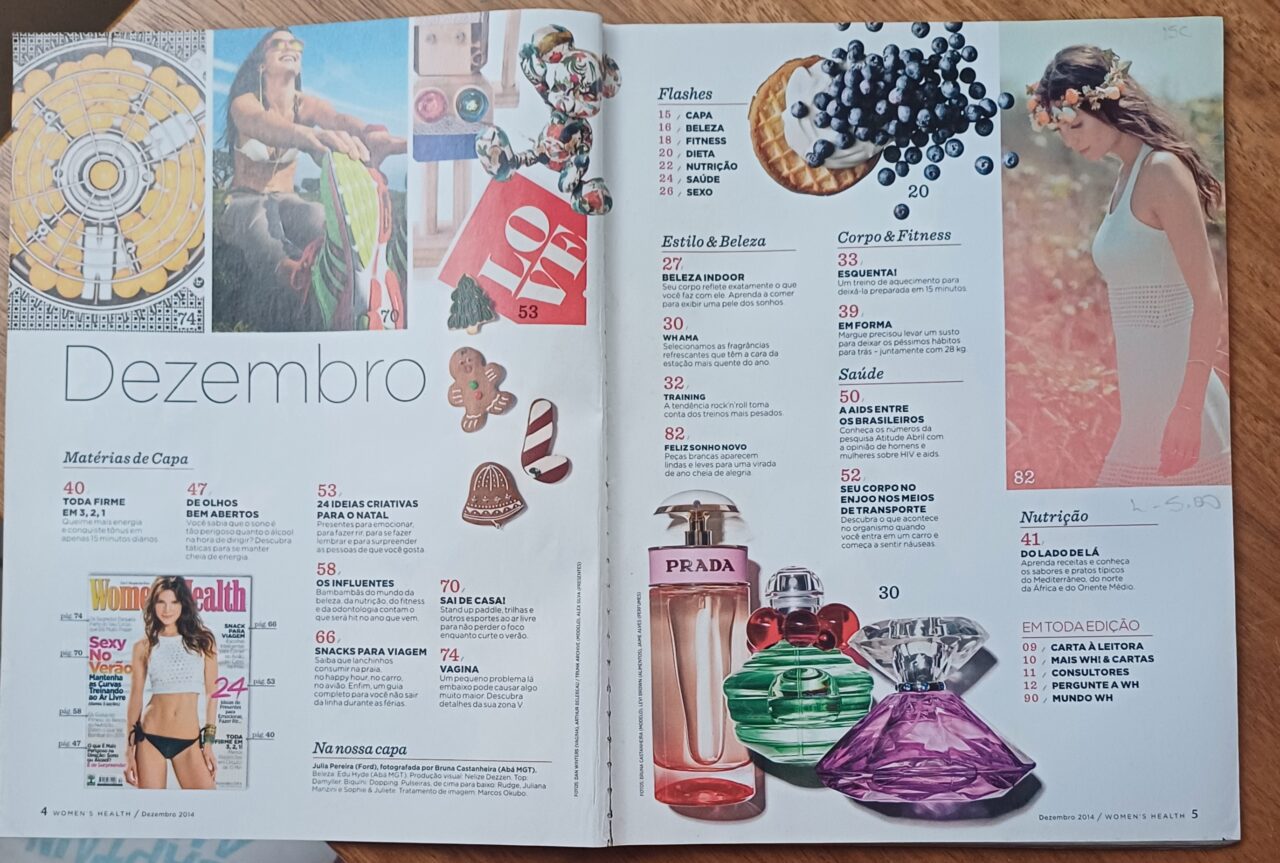 | Casa do Colecionador Rfcq. Revista Women Health Brasil 74. Julia Pereira Sexy no verão.