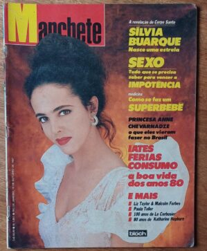 Rfgg. Revista Manchete Bloch 1851. Silvia Buarque. Iates férias consumo. Impotência.