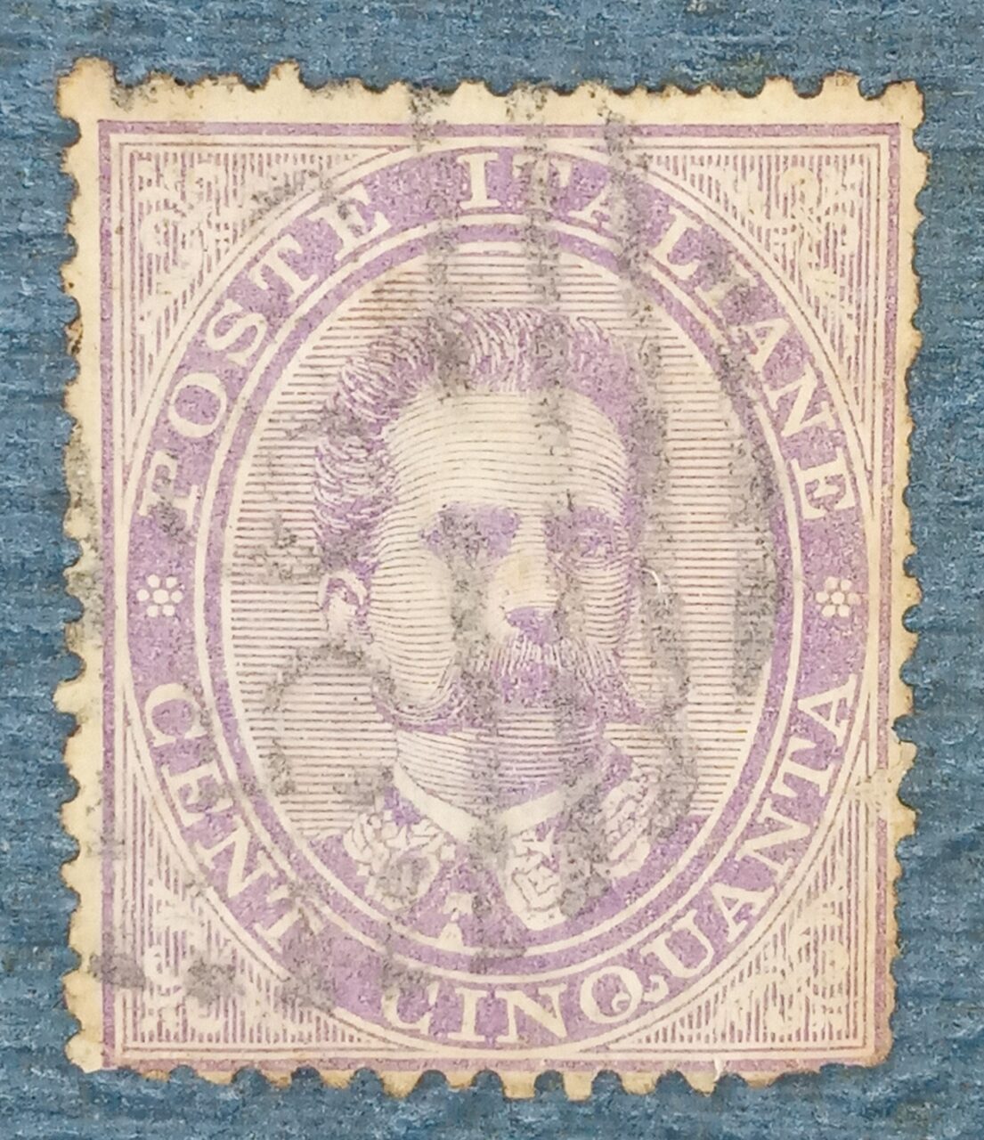 | Casa do Colecionador ITALIA - selo stamp Scott #50 60c KING HUMBERT I, 1879, 14
