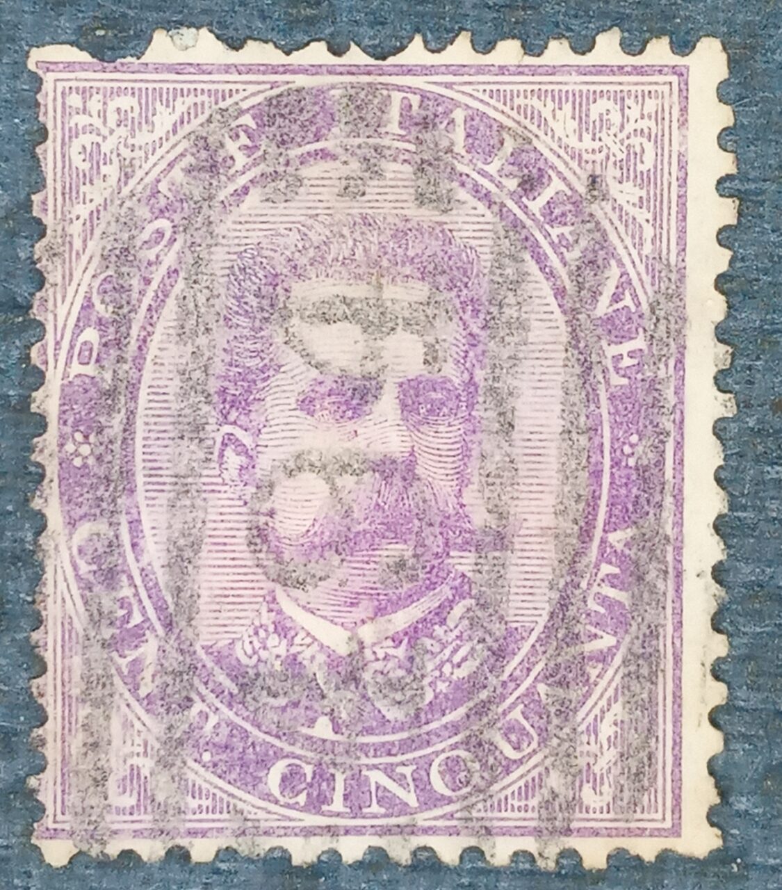| Casa do Colecionador ITALIA - selo stamp Scott #50 60c KING HUMBERT I, 1879, 14