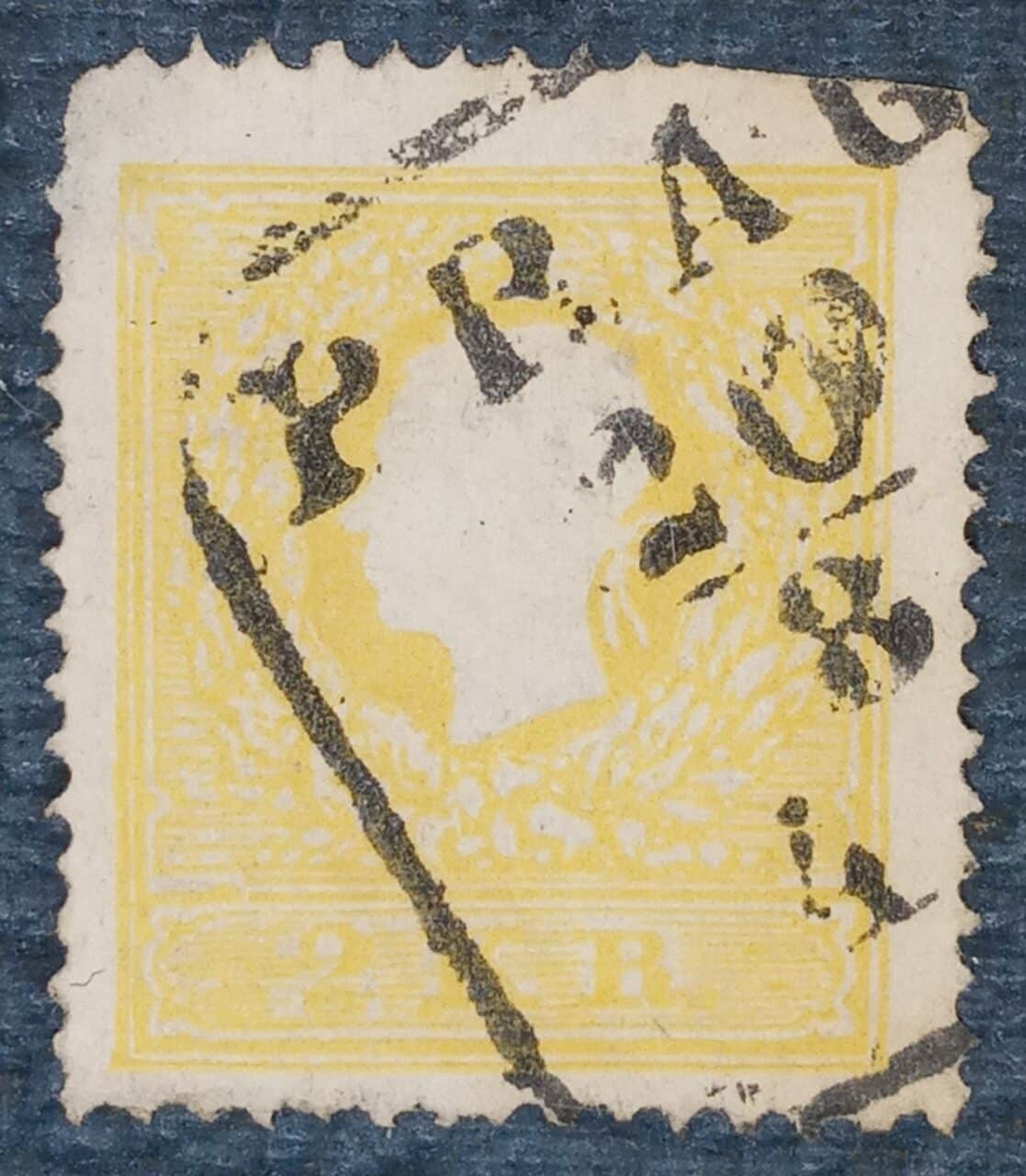 | Casa do Colecionador AUSTRIA - MONARQUIA - selo stamp scott #6 - 2Kr - 1854