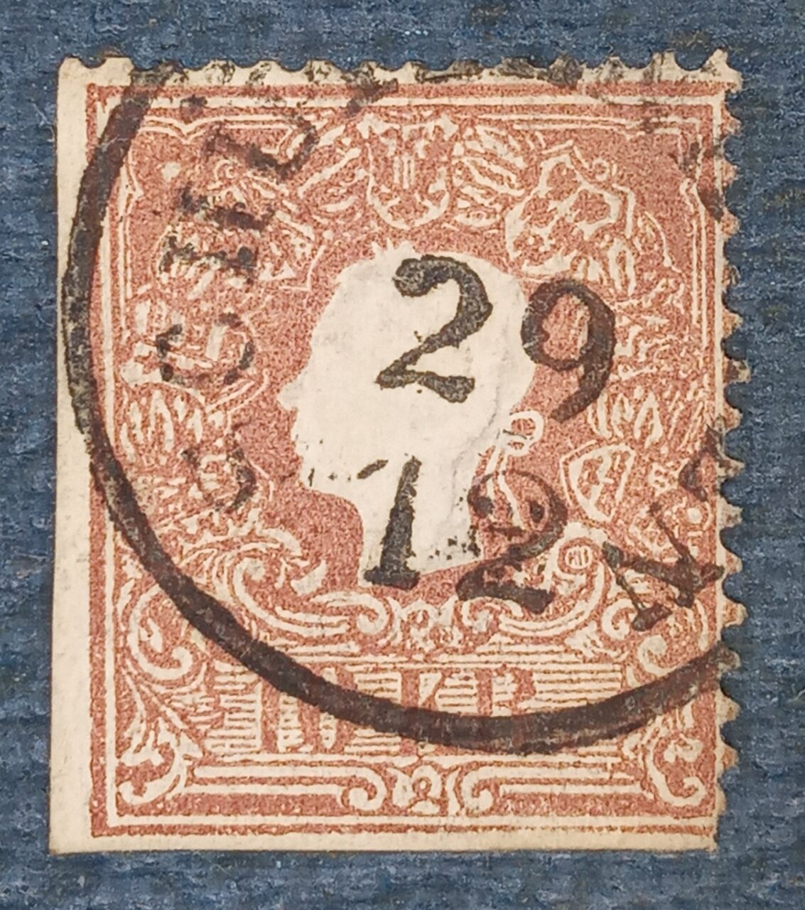 | Casa do Colecionador AUSTRIA - MONARQUIA - selo stamp scott #10 - 10Kr - 1854