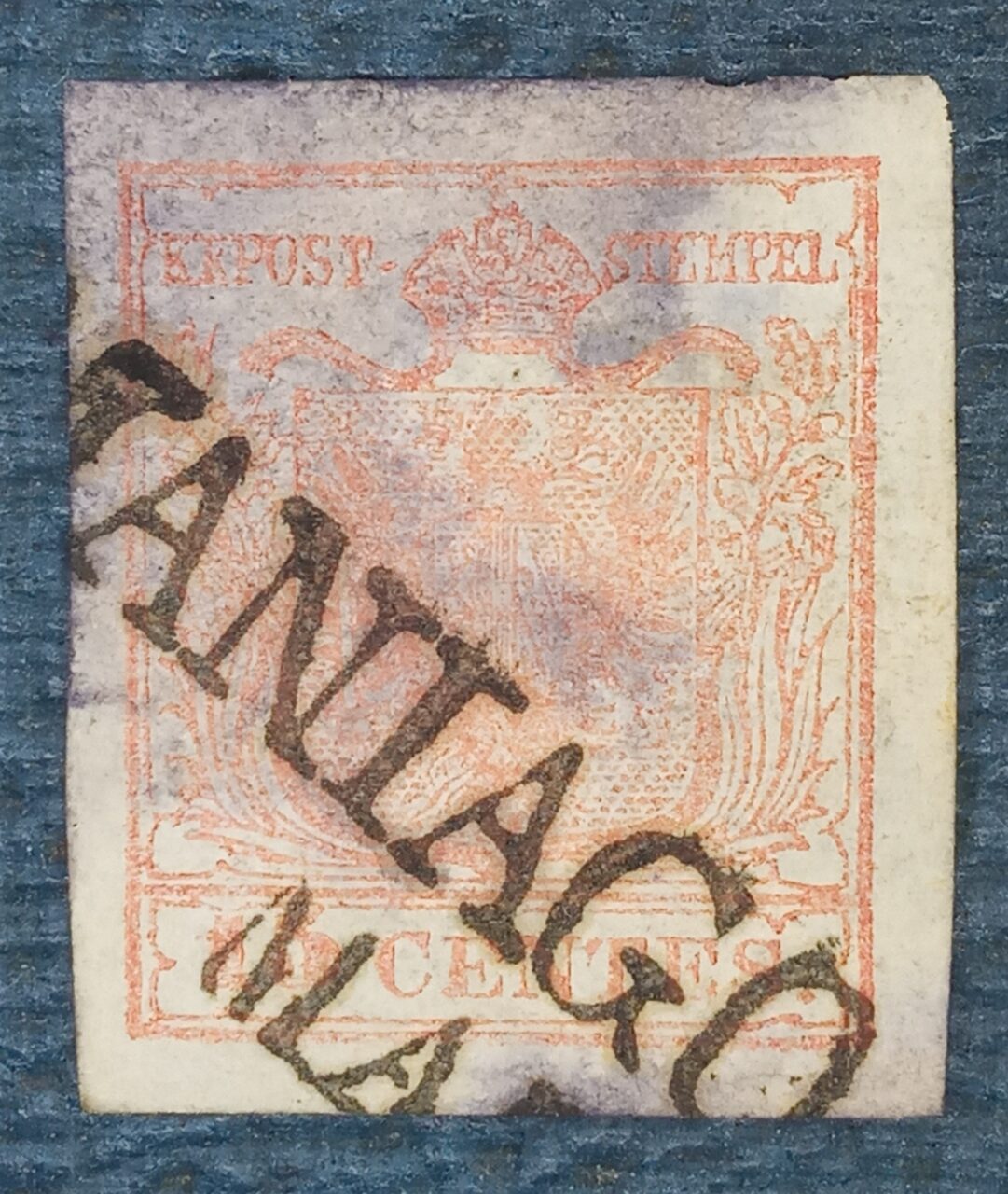 | Casa do Colecionador AUSTRIA - VENEZA LOMBARDIA - selo stamp scott #5- 15s - 1850