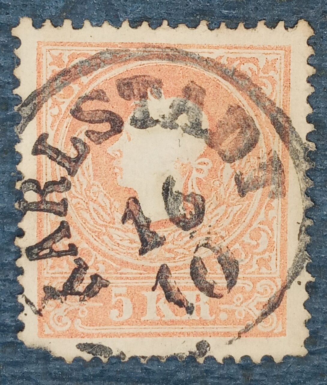 | Casa do Colecionador AUSTRIA - MONARQUIA - selo stamp scott #9 - 4Kr - 1858