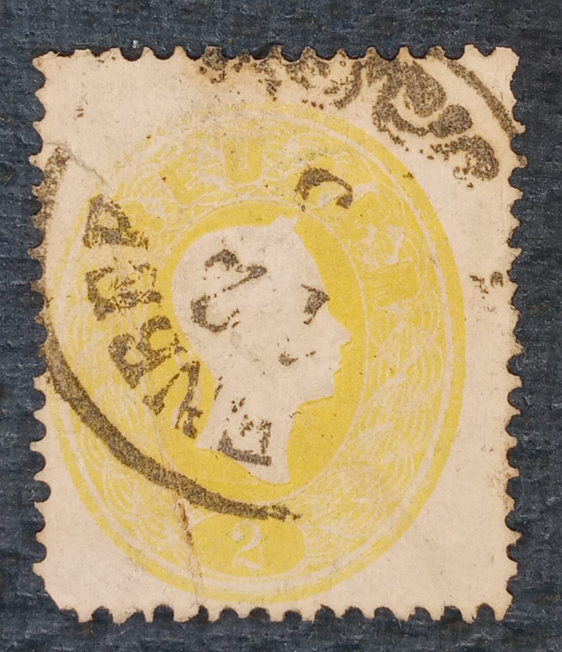 | Casa do Colecionador AUSTRIA - MONARQUIA - selo stamp scott #12 - 2Kr - 1860-61