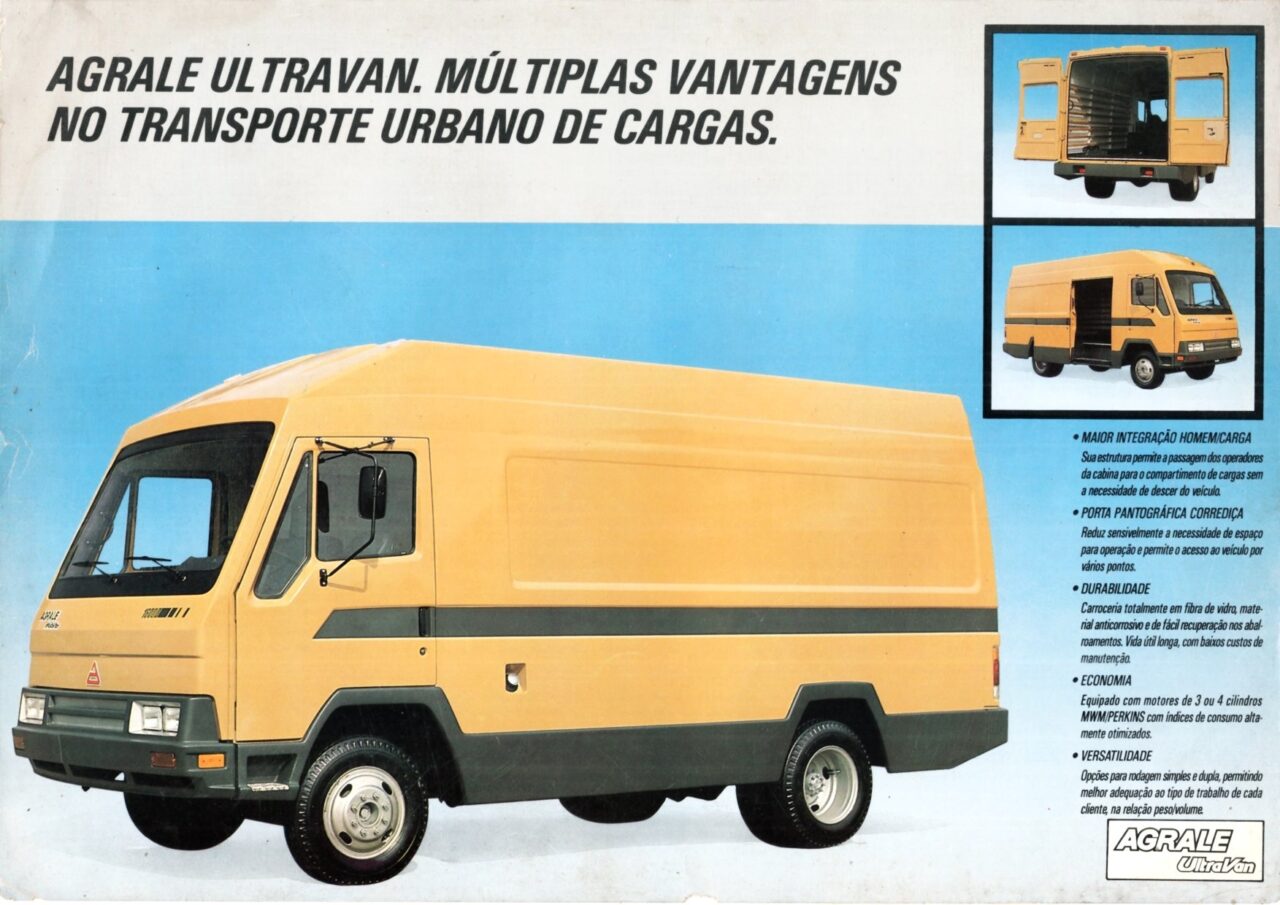 | Casa do Colecionador Folder Propaganda Antiga Agrale Ultravan Anos 80