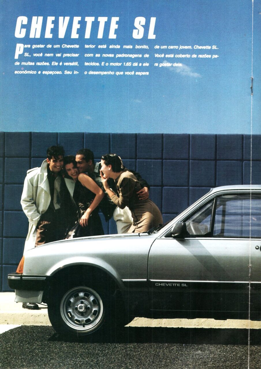 | Casa do Colecionador Folder Propaganda Antiga Chevrolet Chevette E Marajo - 1989